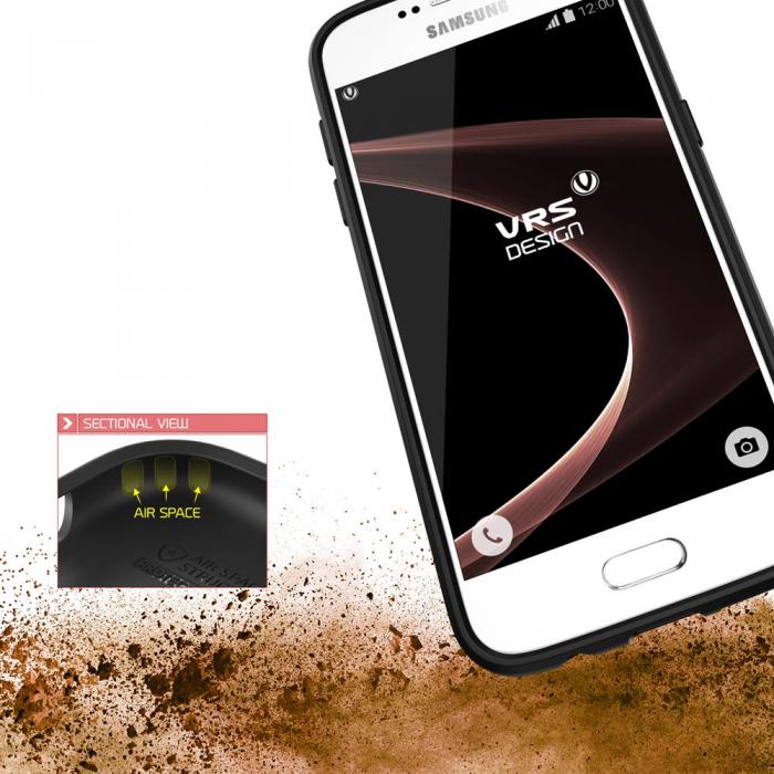 UTGATT5 - Verus Damda Glide Card Slot Skal till Samsung Galaxy S7 - Rose Gold