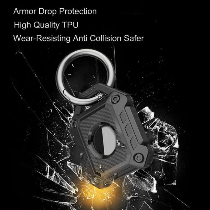 A-One Brand - Airtag Skal Shock-Proof Armor - Svart
