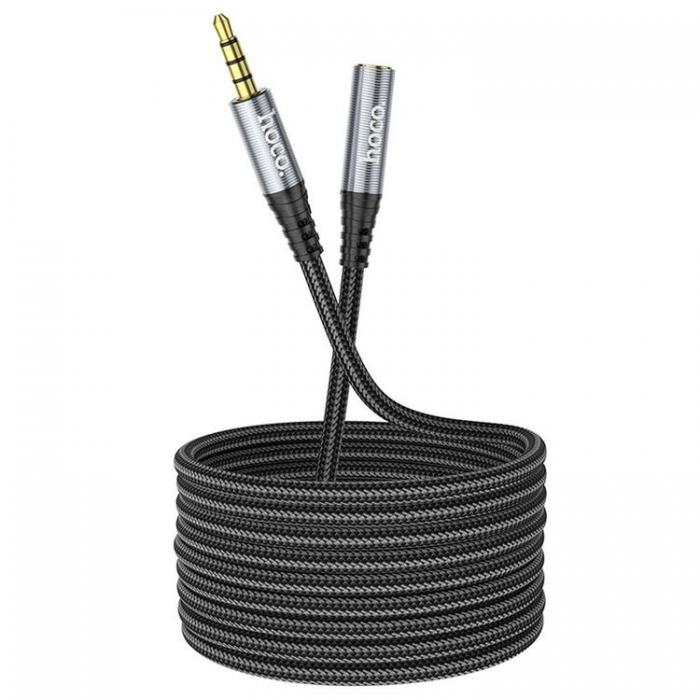 Hoco - Hoco 3.5 mm Ljud Kabel Frlngning Hane Till Hona 2m - Svart