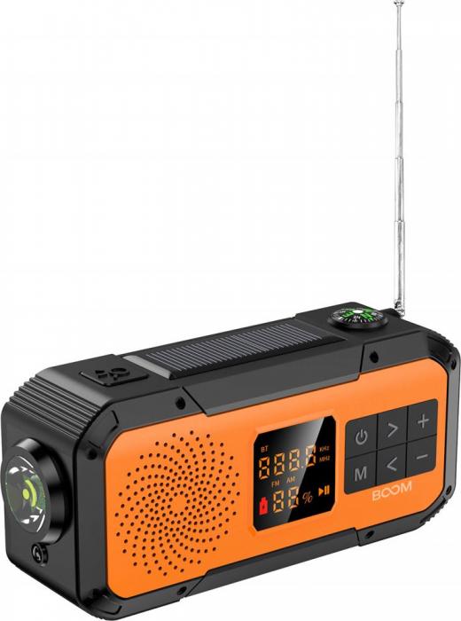 UTGATT5 - BooM Vev-radio 2000mAh Powerbank Bluetooth Hgtalare Lampa - Orange