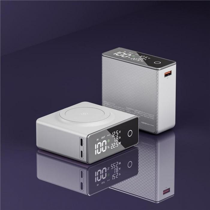A-One Brand - Magsafe Powerbank 20000mAh Q7 15W Magnetic Trdls - Vit