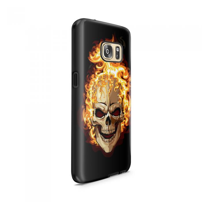 UTGATT5 - Tough mobilskal till Samsung Galaxy S7 - Skull on fire