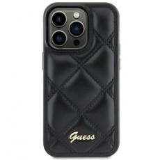 Guess - Guess Galaxy S23 FE Mobilskal Quilted Metal Logo - Svart