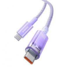 BASEUS - Baseus USB-C Till USB-C Kabel 1m 100W - Lila