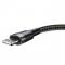 BASEUS - BASEUS Cafule Lightning Kabel 200 cm Gr / Svart