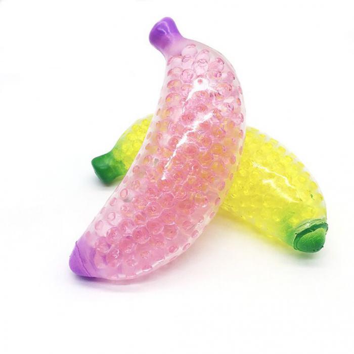 UTGATT5 - Fidget Banan Squeeze - Sensory Toy - Rosa