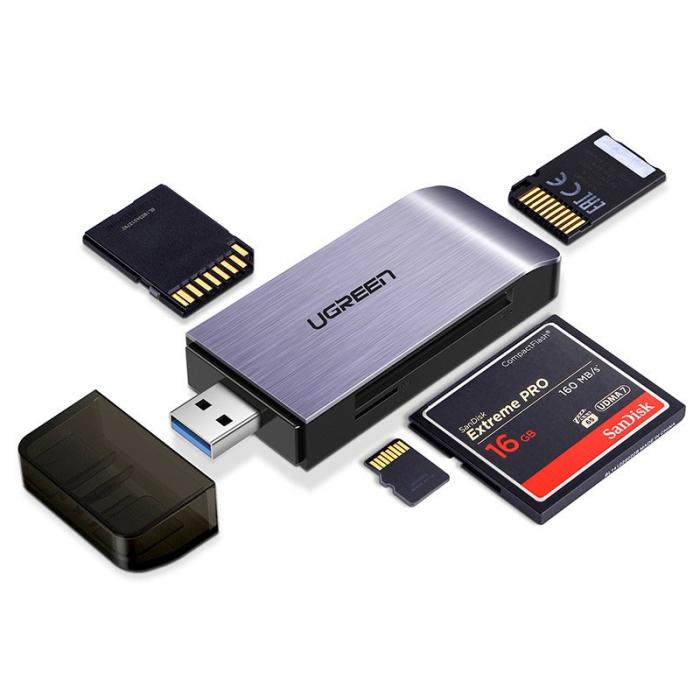 Ugreen - Ugreen USB 3.0 SD/ micro SD kort lsare Gr