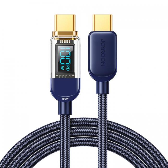 Joyroom - Joyroom Fast USB-C till USB-C 100W Kabel 1.2 m - Bl