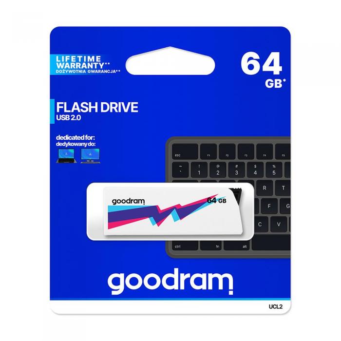 Goodram - Goodram 64GB USB 2.0 UCL2 Pendrive Vit