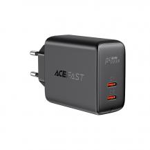 Acefast&#8233;Acefast PD Väggladdare 2x USB Type-C 40W - Svart&#8233;