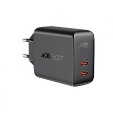 Acefast - Acefast PD Väggladdare 2x USB-C 40W - Svart