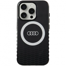 Audi - Audi iPhone 15 Pro Mobilskal Magsafe IML Big Logo - Svart
