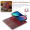 DG.MING - DG.MING iPhone 14 Plnboksfodral Split Detachable Flip - Rd