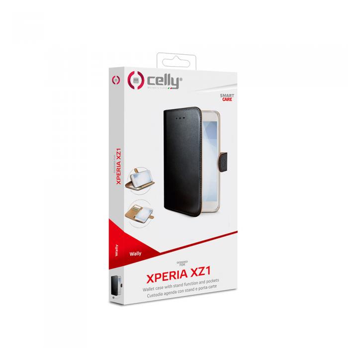 UTGATT4 - Celly Wallet Case Xperia XZ1 Sv/Be