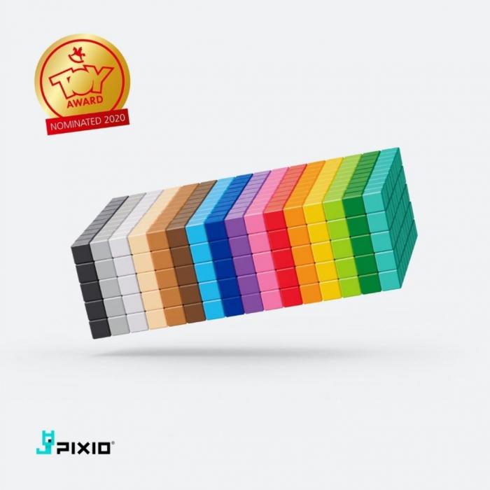 UTGATT1 - PIXIO 100 Magnetic Blocks in 6 Colours + Free App