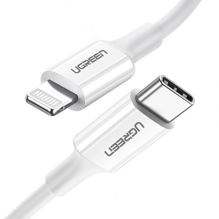 UTGATT4 - UGreen USB-C lightning MFI Kabel 1m 3A 18W Vit