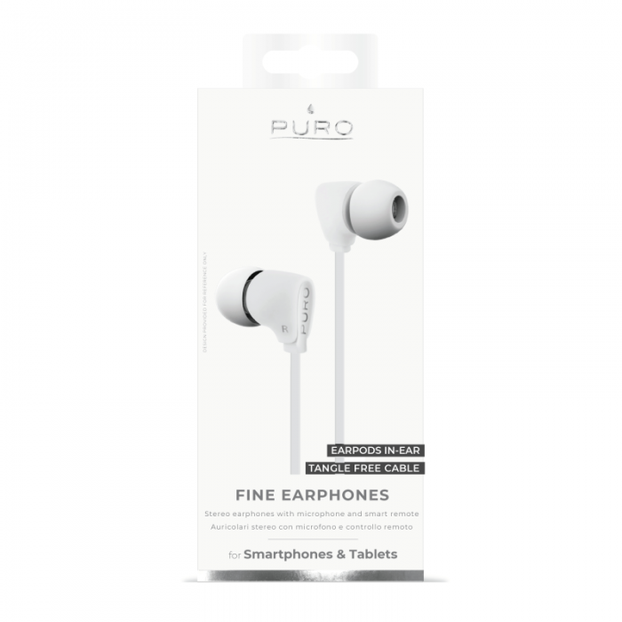 Puro - Puro Fine Stereo In-Ear-hrlurar, vit