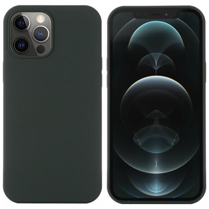 A-One Brand - iPhone 14 Pro Skal Magsafe Silicone Ultra Slim - Mrkgrn