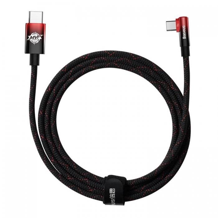 UTGATT5 - Baseus Elbow USB Typ-C Till Typ-C 100W Kabel 2M - Rd