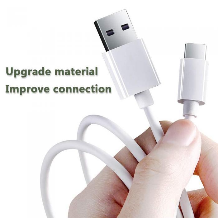 A-One Brand - 0,25M USB-A till USB-C kabel - Vit