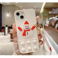 A-One Brand - SnowMan Silicone Skal iPhone X / XS - Vit