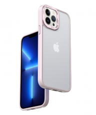 A-One Brand - iPhone 14 Pro Skal Kameraram i Aluminiumlegering - Rosa