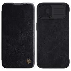 Nillkin - Nillkin iPhone 14 Plus Plånboksfodral Qin Pro Läder - Svart