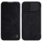 Nillkin - Nillkin iPhone 14 Plnboksfodral Qin Pro Lder - Svart