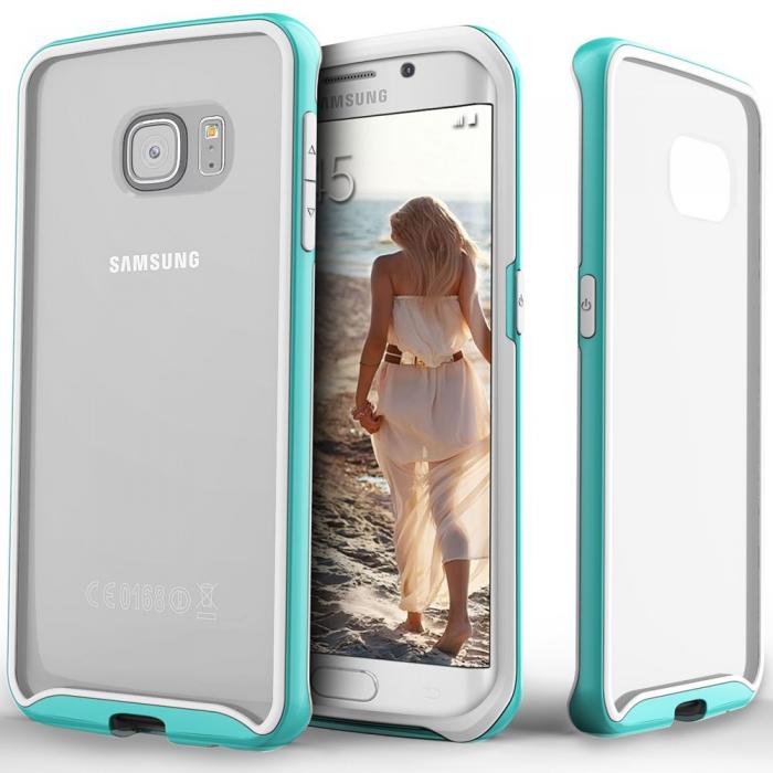 UTGATT5 - Caseology Waterfall Series BaksideSkal till Samsung Galaxy S6 Edge - Turkos
