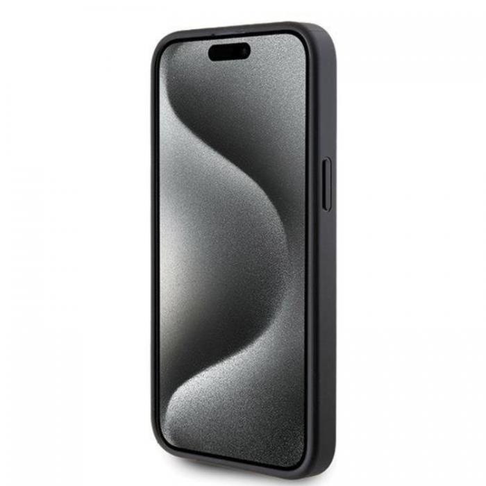 KARL LAGERFELD - Karl Lagerfeld iPhone 15 Pro Max Mobilskal Korthllare KC - Svart