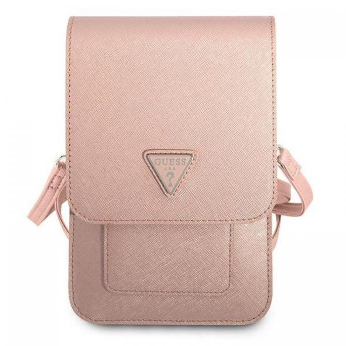 Guess - Guess Halsbandsfodral Saffiano Triangle - Rosa