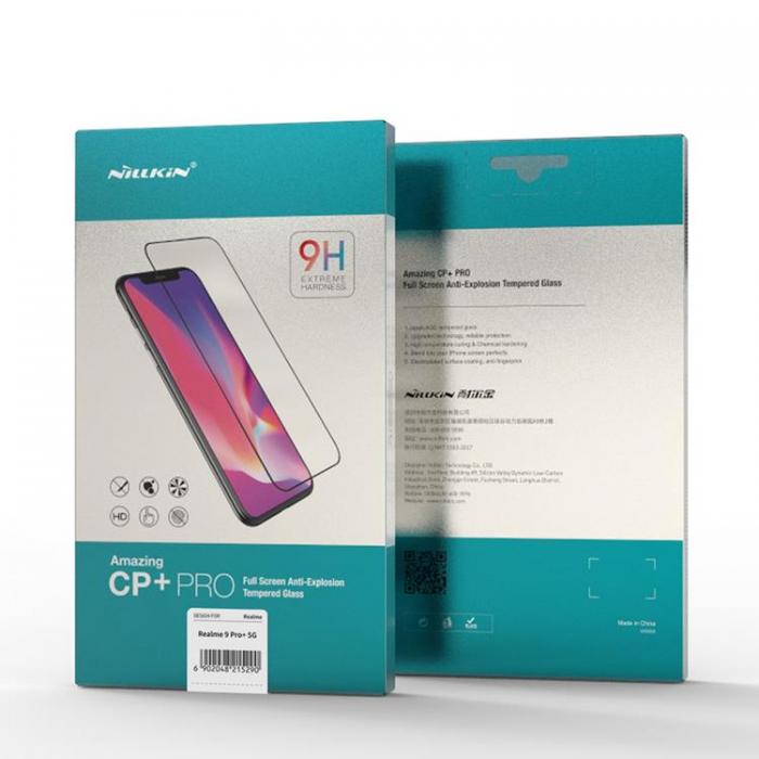 Nillkin - Nillkin Realme 9 Pro Plus Hrdat glas CP + PRO Ultra-Thin 0.2mm 9H - Svart