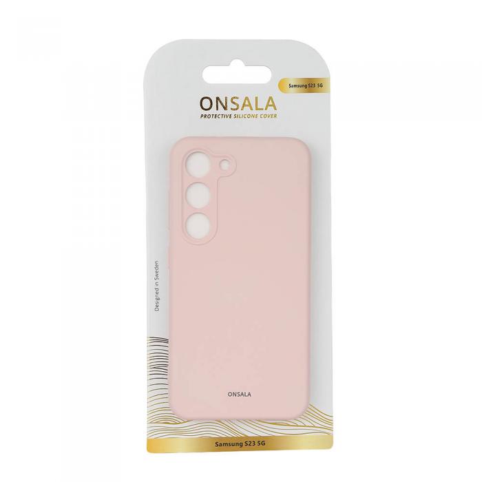 Onsala - ONSALA Galaxy S23 5G Skal Silikon - Chalk Rosa