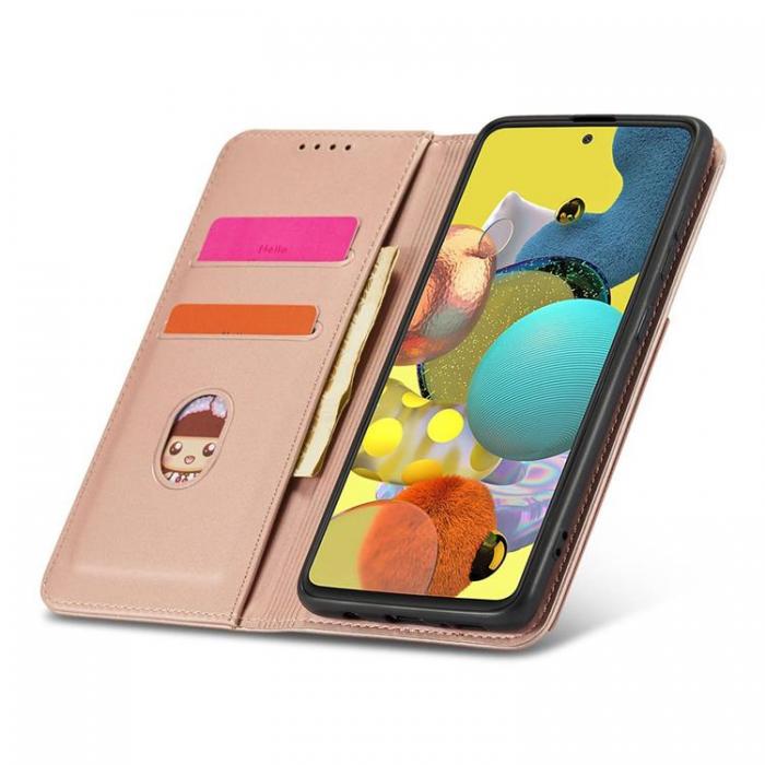 A-One Brand - Galaxy A13 5G Plnboksfodral Magnet Stand - Rosa