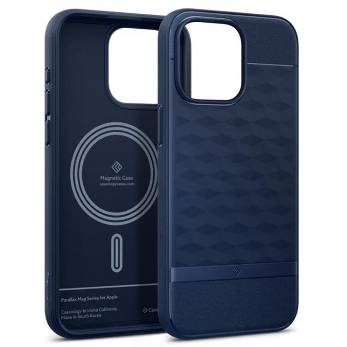 Caseology - Caseology iPhone 15 Pro Mobilskal Magsafe Parallax - Bl
