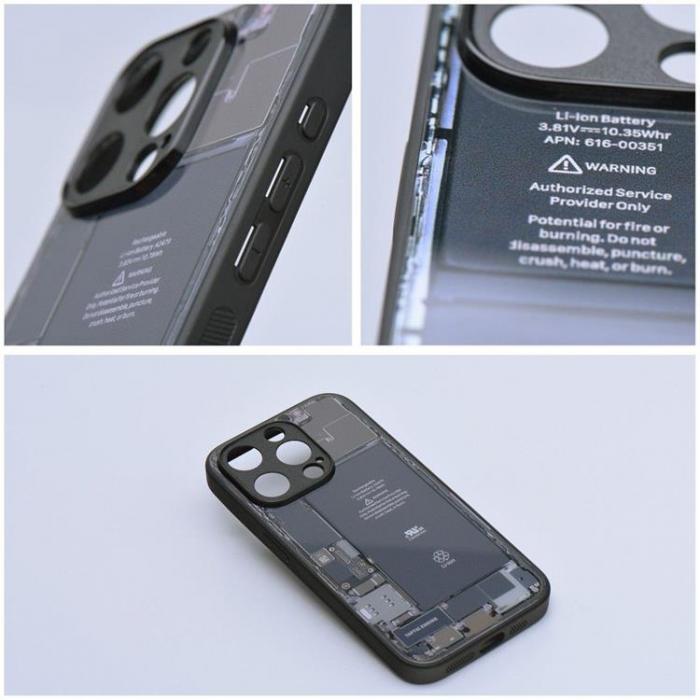 A-One Brand - iPhone 15 Pro Mobilskal Tech Pattern 2