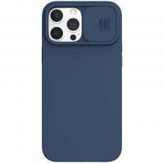Nillkin - Nillkin CamShield Silky Silikon Skal iPhone 13 Pro Max - Blå