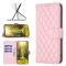 BINFEN COLOR - BINFEN iPhone 14 Pro Plnboksfodral Rhombus - Rosa