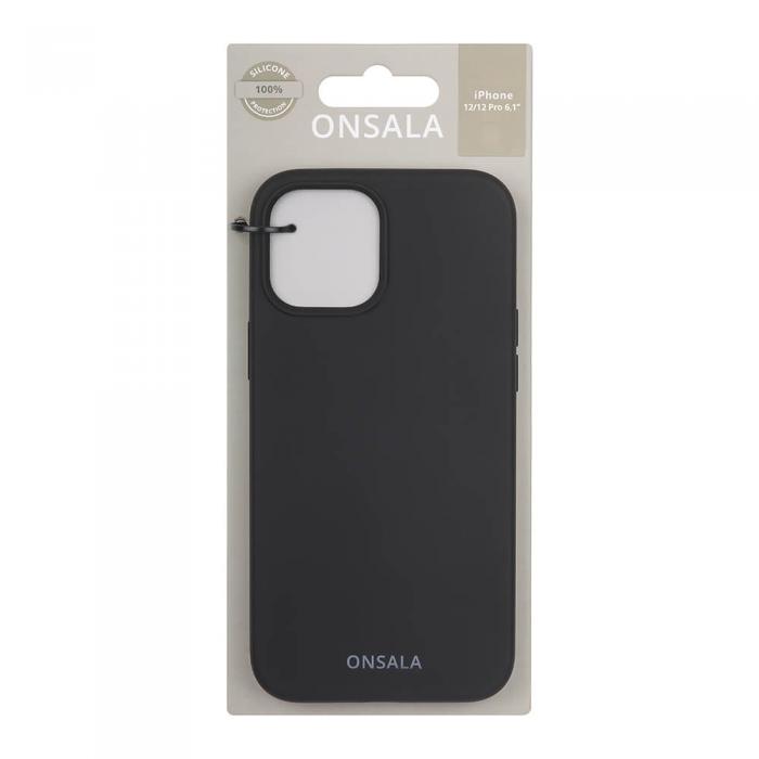 Onsala Collection - Onsala Mobilskal Silikon Black iPhone 12 & 12 Pro