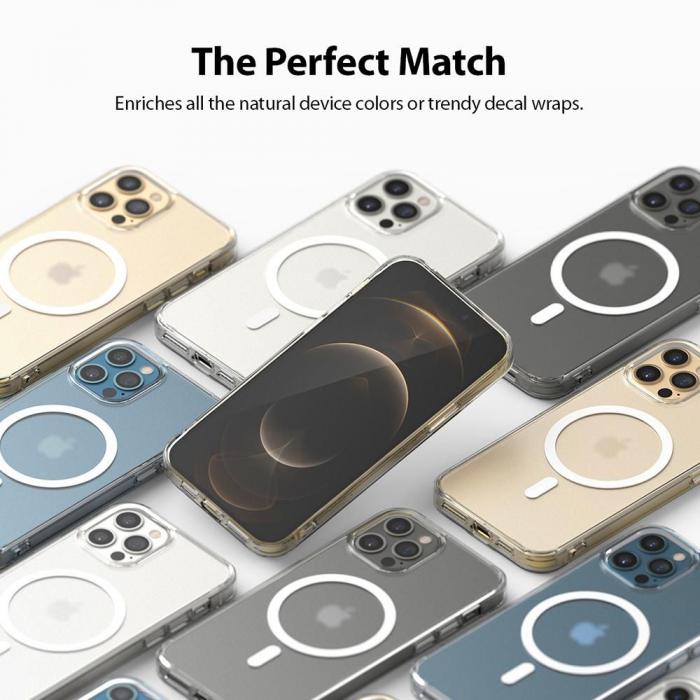 UTGATT5 - Ringke Fusion Magnetic Magsafe Skal iPhone 12 Pro Max - Matte Clear