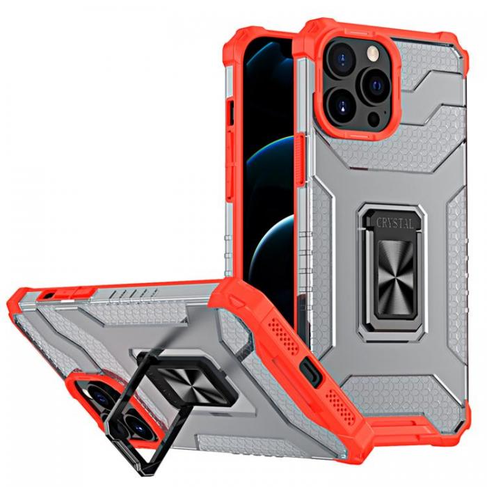 OEM - Crystal Ring Kickstand Skal iPhone 11 Pro Max - Rd