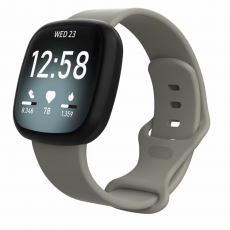 A-One Brand - Fitbit Versa 3/Sens Armband Silikon - Grå