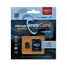 OEM - Imro 256GB microSDXC minneskort kl. 10 UHS-3 med adapter