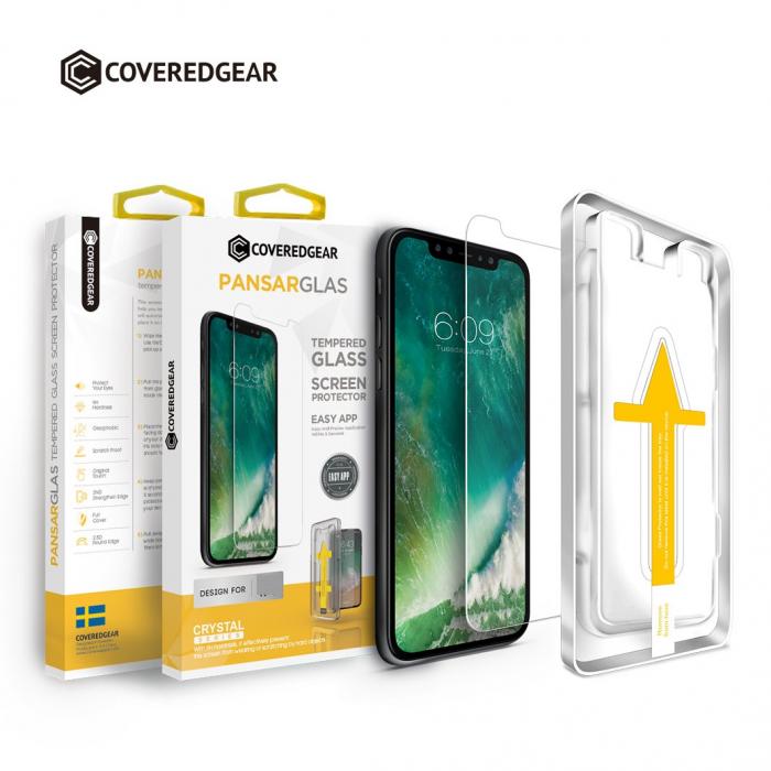 CoveredGear Easy App hrdat glas skrmskydd till iPhone  8 Plus / 7 Plus