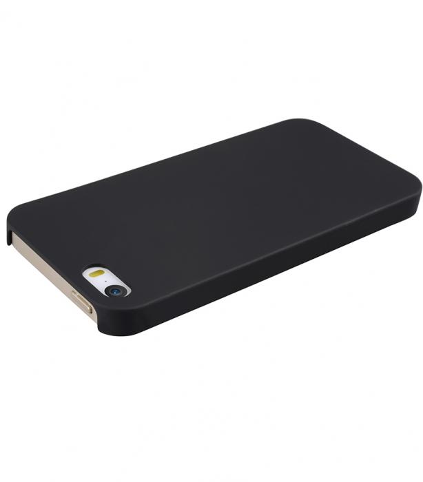 UTGATT4 - Melkco Rubberized Cover iPhone Se/5/5S Black