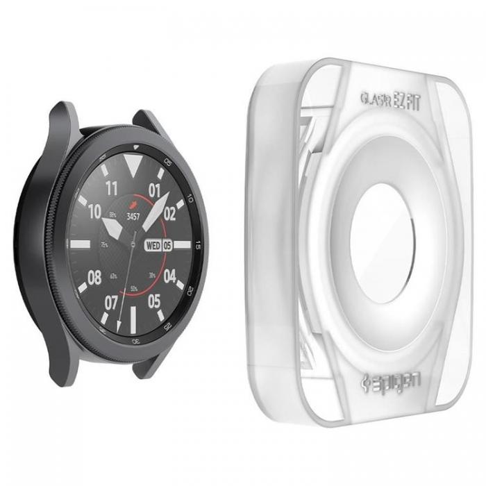 UTGATT1 - Spigen 2-Pack Hrdat Glas Galaxy Watch 4 Classic 46mm - Transparent