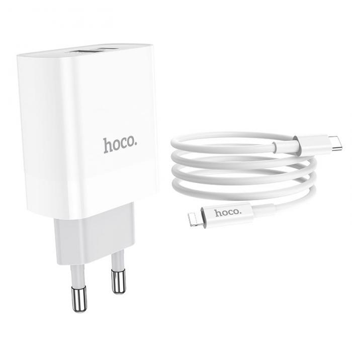 Hoco - HOCO C80a Network Charger Pd20w/Qc3.0 + Lightning Cable Vit