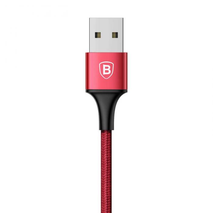 UTGATT5 - Baseus Rapid 2in1 Kabel USB lightning/ micro USB 3A 1.2m Rd