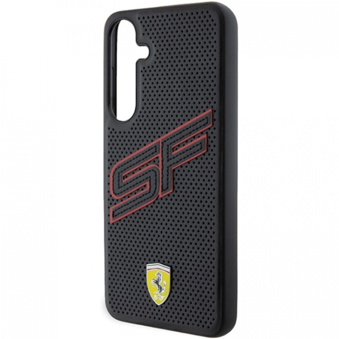 Ferrari - Ferrari Galaxy S24 Plus Mobilskal Big SF Perforated - Svart