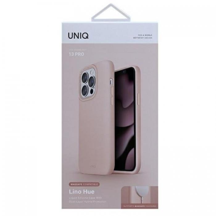 UNIQ - UNIQ Lino Hue MagSafe Skal iPhone 13 Pro / 13 - Rosa